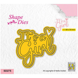 NELLIES Stanzform Präge Stanzschablone Scrapbooking Cutting Die, It's a girl SD275